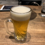 Sumibiyakiniku Shiro - 生ビール1杯め\(//∇//)\