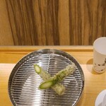 てんぷら 下村 - アスパラ