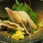 天ぷら 福岡 - いわしの酢〆