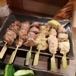 茜鶏 もへじ - 焼鳥盛り合わせ