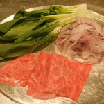 肉割烹 五平 - 火の物 サーロインすき焼き(おまかせコース料理)