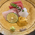 馳走 きむら - お刺身も、本海道土井の鮪、九州産ダルマイカ、