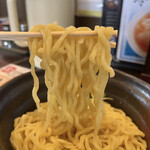 高なべ - 旨辛味噌つけ麺：麺リフト♪