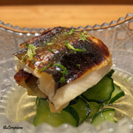 丸新 - 焼穴子と胡瓜の酢の物