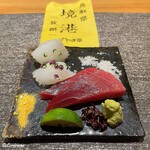 丸新 - やま幸 仕入れの境港産130㌕の天然本鮪