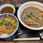 そば処 鐘庵　 - 桜えびオム丼セット