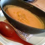 ひらきや - ランチ：トマトスープ