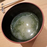 すが弥 - 青海苔のお味噌汁