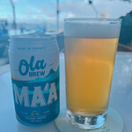 Hau Tree Lanai Restaurant - ola brew co, ma'a, island lager $9