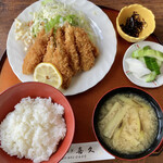 喜久 - 「わかさぎフライ定食」@1550