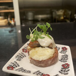 おいしかよ - 鰻のブルスケッタゴルゴンゾーラ