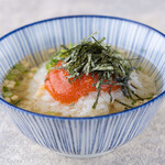 Ochazuke（boiled rice with tea）(plum, salmon, pollack)