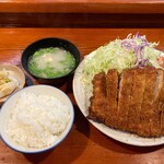 とんかつ 竹亭 - ダブルカツ定食　１６００円