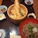 Ohitsugohan Shiroku Jichuu - 天丼とお蕎麦のセット