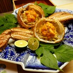 懐石料理 桝田 - 毛蟹と雲丹