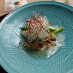 懐石料理 桝田 - のど具ととアスパラ