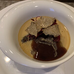 Meli-Melo - 鰻と焼き茄子の玉子寄せ、ポルト酒のソース