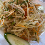 ベトナム料理 ハイズォンクアン - ミミガーと青パパイヤのサラダ