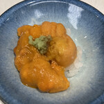 北新地 鮨 葵 - ウニの食べ比べ　塩水ウニ