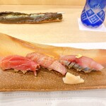 蕎麦割烹  倉田 - 那智勝浦産鮪赤身浸、北海道産鰤、〆鯖