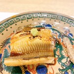 蕎麦割烹  倉田 - 長崎県対馬産　煮穴子の握り