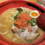 えびそば一幻 - そのまま、えびみそ、太麺。