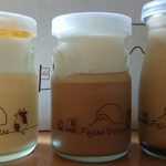 フジノデリス - レモンチーズプリン & ミルクティープリン & コーヒー牛乳プリン