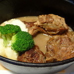 KITCHEN TSUNAGU - 菜の花旨しポークの黒胡椒煮込み（+３００円）