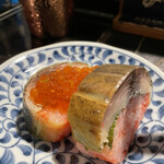 酒肴場 屯 - 八戸前沖さば棒寿司¥250