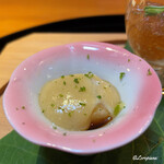 らん亭～ 美日庵 - 鱧の子 黄身酢掛け