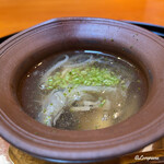 らん亭～ 美日庵 - 鱶鰭と鮑入りの鼈スープ