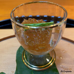 らん亭～ 美日庵 - 鮃の昆布〆のジュレ掛け