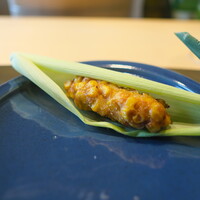 ひがしやま 司 - とうもろこしのレンコン餅。