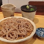 Jikasei Funi Shi Usubiki Aozora Buru- - 自家製粉粗挽きうどん