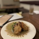 れんが亭 - 大山鶏の唐揚げ
