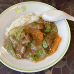 Chinraku Hanten - 「牛肉と野菜のカキ油炒めかけごはん」1,330円税込み♫