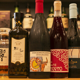 We have a wide variety of alcoholic beverages ◎ Be sure to try the Japanese beef x natural wine as well.