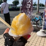 氷屋ツルミセイヒョウ - パッションフルーツ　350円　甘酸っぱくてさいこーです