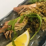 イタリア料理 GINZAYA - プリッと美味しい　大海老の香草パン粉焼き