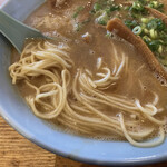 支那そばの店 餐休 - 中細ストレート麺