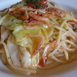 トラットリア ボッカ・ルーポ - 春キャベツと桜エビパスタ