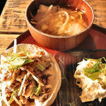 生姜料理 しょうが - 牛しゃぶ、ポテサラ　(メイン以外)