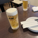 風天 - 冷えたジョッキにいい感じに注がれた生ビール