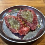 TOKYO焼肉ごぉ - ネギサンドハラミ