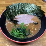 麺家 紫極 - ラーメン780円麺硬め。海苔増し50円。