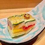 鮨 とかみ - 2022.6.  アラと夏野菜のゼリー寄せ