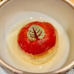 鮨 とかみ - 2022.6.  アメーラトマトの天麩羅