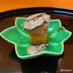 らん亭～ 美日庵 - ロッシーニStyleの賀茂茄子にオレンジとフォアグラとトリュフ