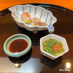 らん亭～ 美日庵 - 京都 丹後産の真鯛と大分 豊予産の関鯵の造り