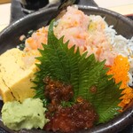 八丁堀 鮨 たじま - 贅沢丼のアップ 202207
